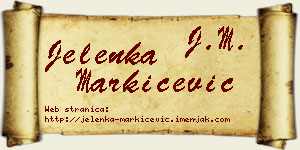 Jelenka Markićević vizit kartica